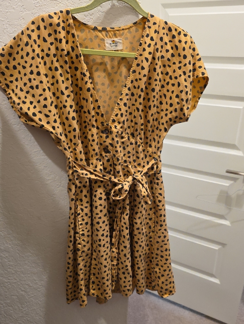 Marine Layer Camila Mini Dress with Animal Print
